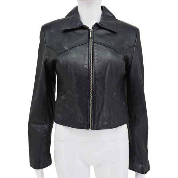 Maxima Wilson's Women's Leather Jacket Black M - Picture 1 of 7